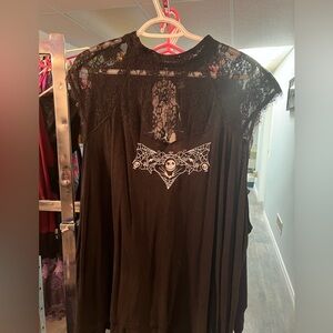 Beautiful lace, embellished nightmare before Christmas shirt